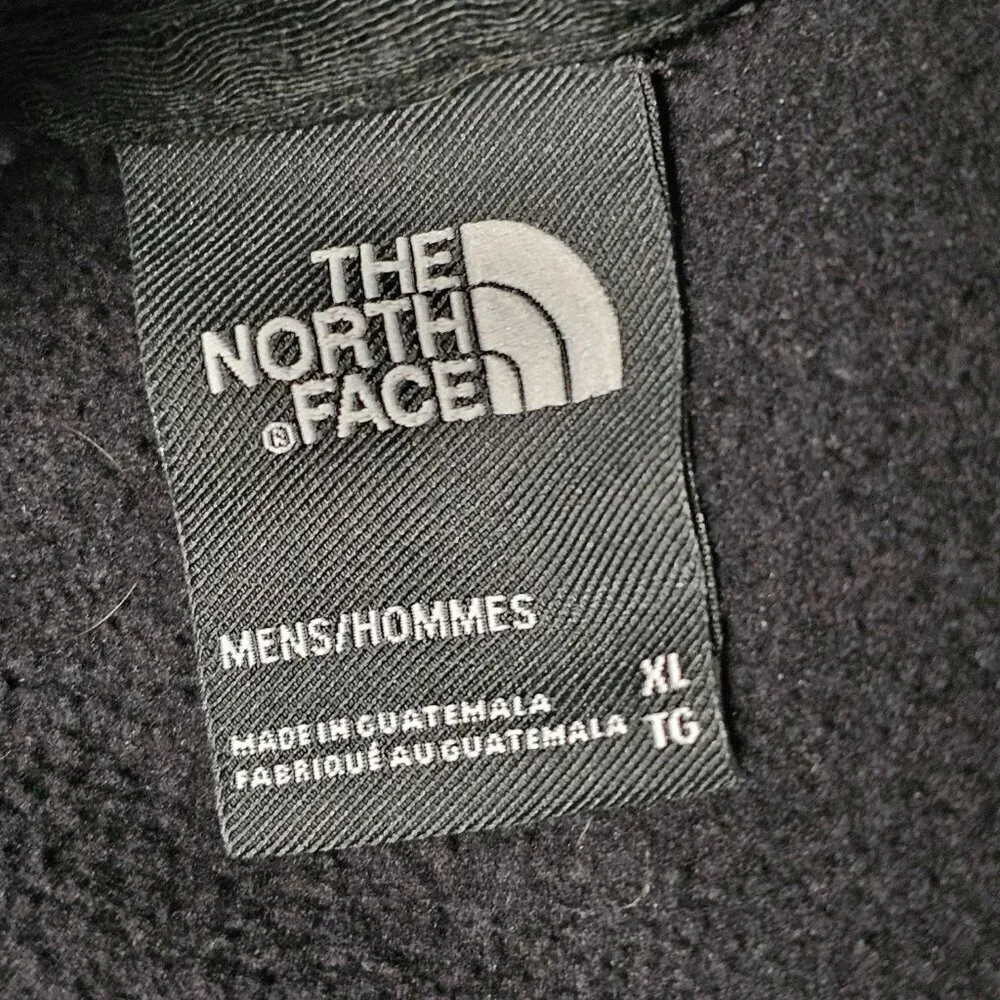 The North Face Mens Hoodie Size XL Black Distressed